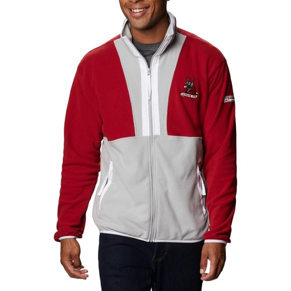 Columbia Men's Alabama Crimson Tide Back Bowl Fleece Full Zip Jacket Medium - Picture 6 of 6